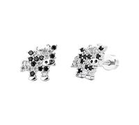 Cute 20g Cow Stud Earrings for Women, Tiny Animal Cartilage Tragus Helix Piercing with Flat Screw Back - Hypoallergenic Stainless Steel CZ Sleeper Studs, Gift for Daughter Birthday