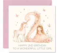 Cute 2nd Birthday Card, Sprinkle Her Big Day with Magic