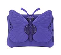 Cute 3D Butterfly Case for iPad Pro 11 inch (M4) 2024 for Kids Cover 360 Degree Rotation Butterfly Stand Kids-friendly Lightweight Shockproof Cover for 2024 11-inch iPad Pro Purple