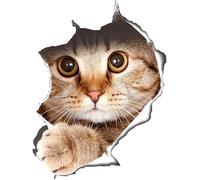 Cute 3D Cat/Dog Wall Stickers Children's Room Bedroom Walls Stickers Toilet Lid Waterproof Sticker Bathroom Wall Sticker Fridge DIY Sticker Accessoriess