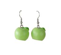 Cute 3D Fruit Dangle Earrings for Women Resin Imitation Food Drop Earrings Acrylic Strawberry Grape Orange Avocado Lemon Earrings Jewelry Gift-, Zinc, No Gemstone