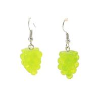 Cute 3D Fruits Earring Creative Orange Lemon Strawberry Dangle Earrings Resin Peach Pineapple Grape Fruit Jewelry for Women Girls, Acrylic, No Gemstone