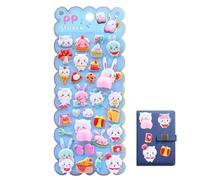 Cute 3D Stickers - Animal Butts, Diary Stickers for Kids | Cute Kawaii Marshmallow Sticker Pack, Playful Planner Kids Diary Craft Sticker Art Set with Car Cartoon