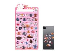 Cute 3D Stickers,Cat, Bird, Rabbit Scrapbooking Embellishments - Cute Rabbit Animals Sticky Plates,Suitable For Diary, Mobile Phone, Water Bottle, Planner, Notebook, Diary Writing, La