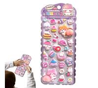 Cute 3D Stickers - Cute Reusable Funny Cartoon Decals - Funny Decals Scrapbook Stickers Animals - For Journal Keeping DIY Home Birthday