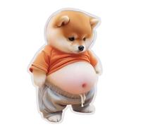 Cute 3D Stickers | Dog Squeeze Belly Decals - Skateboard Sticker - for Kids Girls Teens Adults Party Favors Phone Case Scrapbooks Planner Journals Computer Laptops