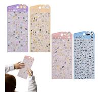 Cute 3D Stickers, Durable 3D Animal Motifs, Funny Reusable Stickers, Cute Cartoon Stickers, for Children and Family, for Indoor and Outdoor Use for Fridge Planner Home