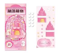Cute 3D Stickers - Glow Decorative Cartoon Decals - Stackable 3D Crystal Stickers - for Miniature Scene, Phone Case Laptop Notebook Journaling Scrapbook Desktop