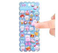 Cute 3D Stickers, PVC Funny Reusable Removable Animal Bubble Stickers, for Parties, Classroom, Birthdays, Christmas, Home, Scrapbooking, Journal and Crafts