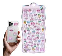 Cute 3D Stickers - Resin Decorative Decals, Cute Adhesive Set | Over 40 Fun 3D Resin Stickers Collection Playful Mini Sticker for Phone Case Notebook Scrapbook DIY Crafts Decoration