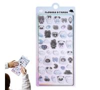 Cute 3D Stickers - Set of Decorative Self Adhesive Cartoon Animal Stickers, Sublime Effect Stickers | Funny Reward Stickers for Girls, Teens, Diaries, Laptops, Luggage