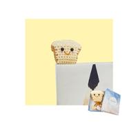 Cute 3D Toast Crochet Bookmarks - Perfect Gifts for Book Lovers, Women, Kids, and Men, Book Marks for Reading Women, Book Lovers Gifts