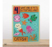 Cute 3rd Birthday Card For Boys and Girls Animals and Fruit Jokes