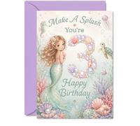 Cute 3rd Birthday Card, Make a Splash on Their Big Day