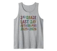 Cute 3rd Grade Last Day 2026 Write My Autograph Throwback Tank Top