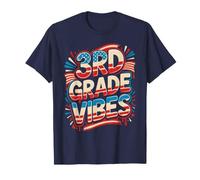 Cute 3RD Grade Vibes Bruh We Back Patriotic Teacher Little T-Shirt