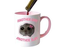 Cute - 400ml Ceramic Tea Cup, Funny Hamster Mug, Lovely Animal Drinkwares, Decorative Office Cup | Cute Coffee Lovers Gift for Home School Studio Kitchen Table Center Display