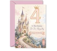 Cute 4th Birthday Card, A Fairy-tale Day Awaits