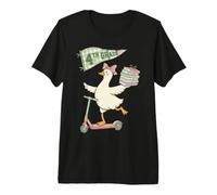 Cute 4th Grade Duck Scooter Student Back to School Premium T-Shirt