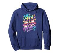 Cute 4TH GRADE ROCKS Last Day Band Teacher Tiny Humans Sign Pullover Hoodie