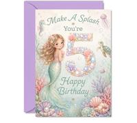 Cute 5th Birthday Card, Make a Splash on Their Big Day