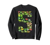 Cute 5th Birthday Frog Themed 5 Year Old Kids Frog Lover Sweatshirt