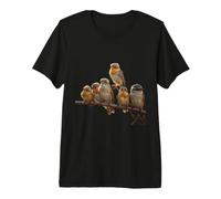 Cute 6 Birds Funny Unisex Design for Men Women Tee Premium T-Shirt