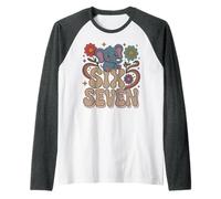 Cute 67 Elephant History Teacher ELA Meme 6 7 Bruh Gen Alpha Raglan Baseball Tee