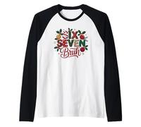 Cute 67 Snap Gingerbread Cookie Meme Gen Alpha Z Xmas Six Raglan Baseball Tee