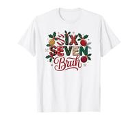 Cute 67 Snap Gingerbread Cookie Meme Gen Alpha Z Xmas Six T-Shirt