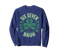 Cute 67 St Patricks Shamrock Humor Gen Alpha Z Slay Six Sweatshirt