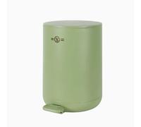 Cute 6L Indoor Trash Can with Soft-Close Pop-Up Lid, Step Pedal Design, Round Plastic Garbage Bin for Home & Office, High-Value Waste Container with Inner Bucket