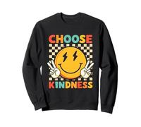 Cute 70s 80s Choose Kindness Classic Vibe Throwback Sweatshirt