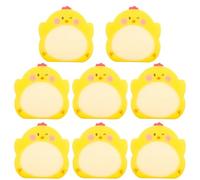 Cute 8 Packs Kawaii Chick Sticky Notes, Aesthetic Sticky Notes Set, Cartoon Inspirational Sticky Notes, Animals Shape Markers, Cute Anime Sticky Note Tabs for Office School Creative Gifts