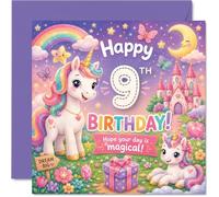 Cute 9th Birthday Card, Make Their 9th Sparkle