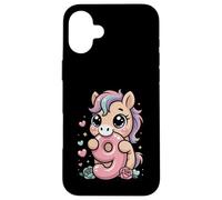 Cute 9th Horse Birthday Nine Year Old Girl B-day Horses Case for iPhone 16 Plus