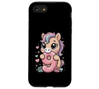 Cute 9th Horse Birthday Nine Year Old Girl B-day Horses Case for iPhone SE (2020) / 7/8