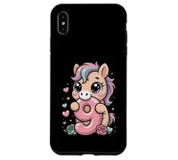 Cute 9th Horse Birthday Nine Year Old Girl B-day Horses Case for iPhone XS Max