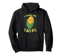 Cute A-MAIZE-ING Taste Corn Pun Foodie Design Pullover Hoodie