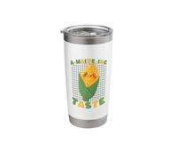 Cute A-Maize-ING Taste Corn Pun Foodie Design Stainless Steel Insulated Tumbler