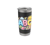 Cute ABC Alphabet Learning Preschool Kindergarten Kids Stainless Steel Insulated Tumbler