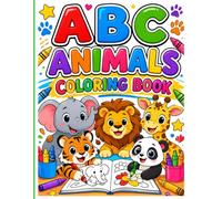 Cute ABC Animal's Coloring Book: Educational Coloring pages with animal and alphabet for kids