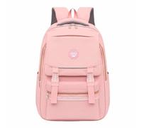 Cute Academy Backpack - School Backpack, Traditional Simple and Outdoor Travel Backpack | Waterproof Backpack with Adjustable Shoulder Straps for Comfort and Breathability, pink, riferimento alla