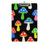 Cute Acrylic Clipboard Stardard Letter A4 Size Desk Office Supply Accessories Cute Mushrooms Ladies Funny Mushroom