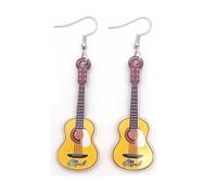Cute Acrylic Guitar Earrings Punk Music Guitar Earrings Cello Violin Musical Instrument Earrings for Music Lovers Women Teachers Students Cute Jewelry, Acrylic, No Gemstone