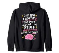 Cute ADHD Awareness Neurodivergent ADHD Zip Hoodie