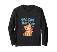 Cute Adopted or Stepchild Friend Picked on Purpose Kitten Long Sleeve T-Shirt
