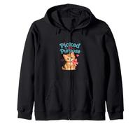 Cute adopted or stepchild friend Picked on purpose kitten Zip Hoodie