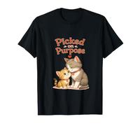 Cute Adopted or Stepdad & Child Cat Kitten Picked on Purpose T-Shirt