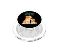 Cute adopted or stepdad & child dog puppy Picked on purpose PopSockets PopGrip for MagSafe